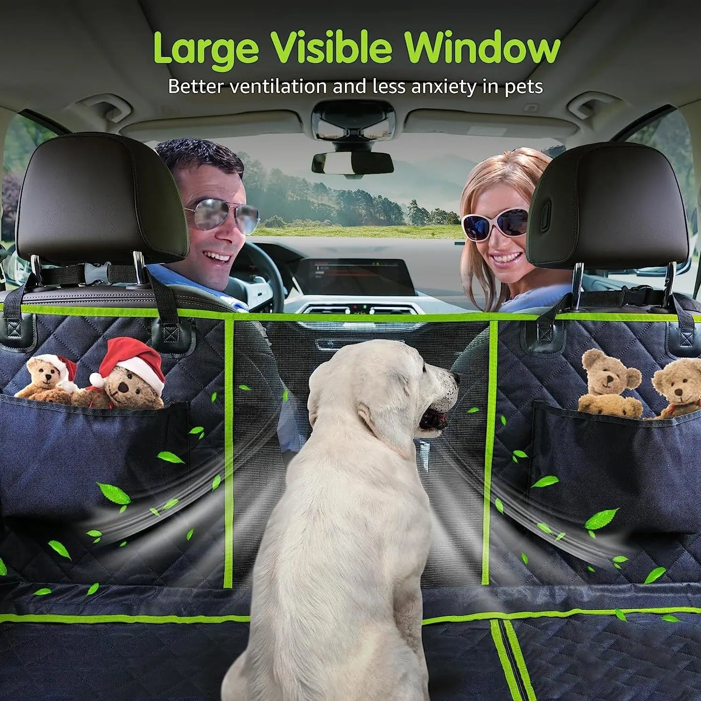 Dog Car Seat Cover for Back Seat 6-in-1